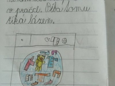 Béba se ušpinil.
