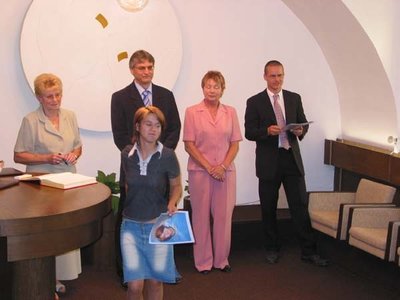 Rozloučení s 9.AB na MěÚ - 29.6.2007