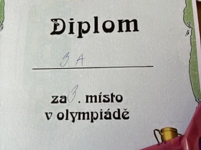 OLYMPIÁDA A TŘETÍ MÍSTO V ROČNÍKU