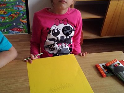 Náčrtek na výzdobu našich dvěří na dušičky