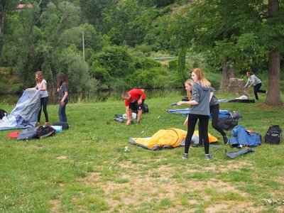 Výlet 8B na Zadní Třebáň (18.6. 2014)