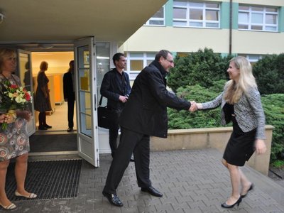 Návštěva ministryně školství v naší škole (4.10. 2016)