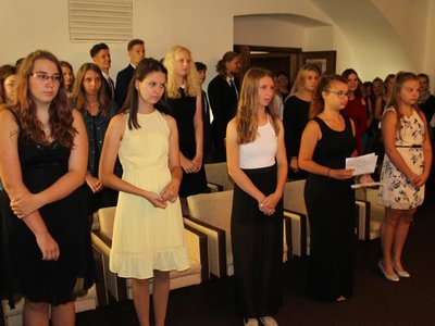 Slavnostní rozloučení s 9.A na MěÚ (29.6. 2018)